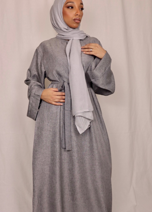 GREY - Medina Closed Abaya