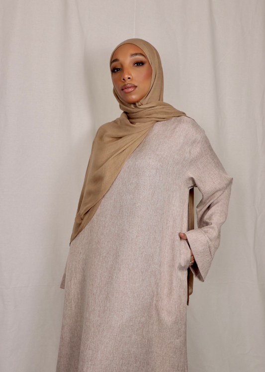 BEIGE -  Medina Closed Abaya