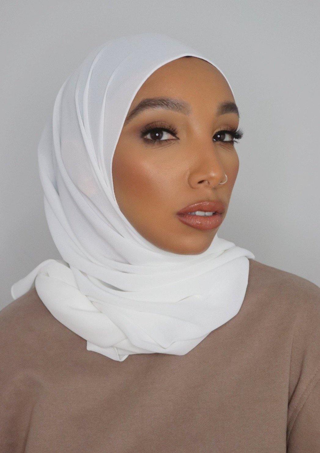 pearl everyday luxury chiffon hijab
