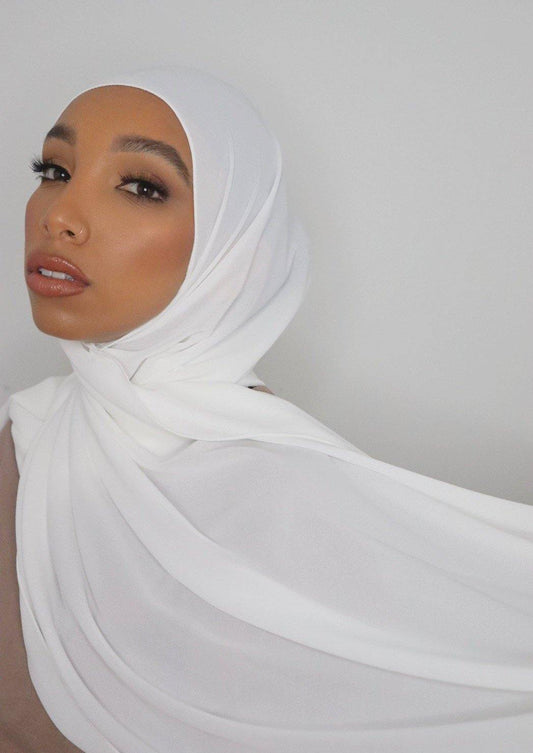 pearl everyday luxury chiffon hijab