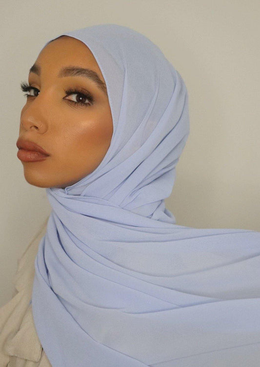 periwinkle everyday luxury chiffon hijab