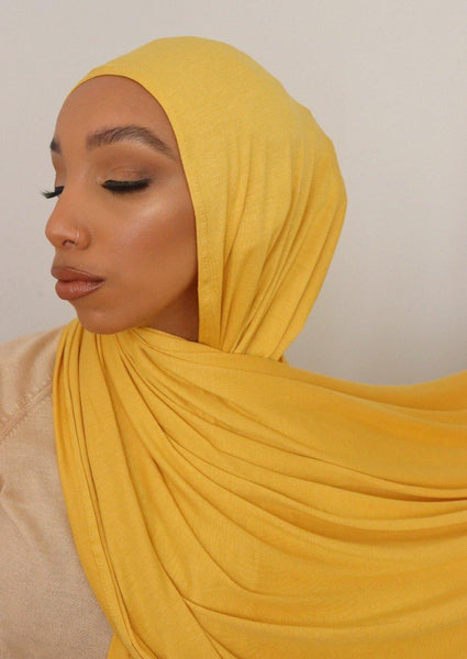 grey premium jersey hijab – Latifa Label