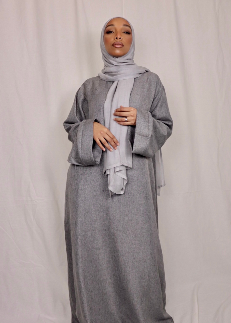 GREY Medina Closed Abaya Latifa Label