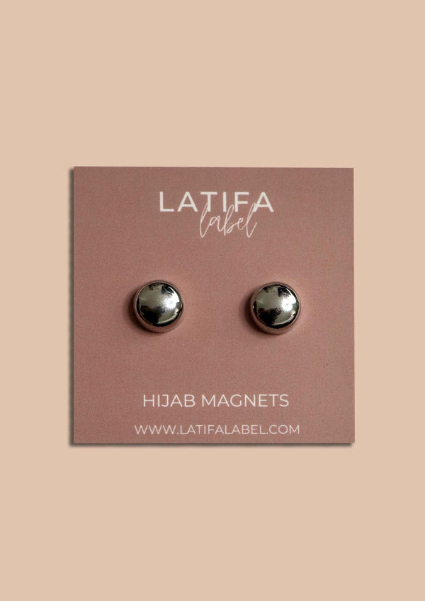 silver hijab magnet