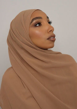 pecan everyday luxury chiffon hijab