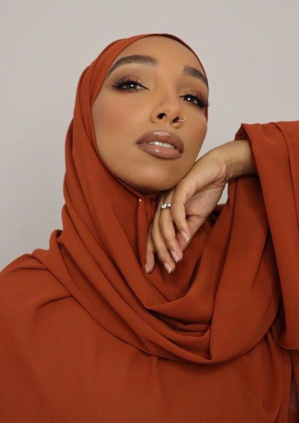 auburn everyday luxury chiffon hijab