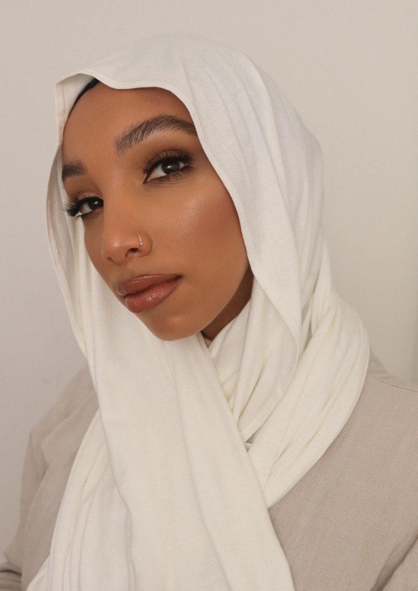 eggshell premium jersey hijab