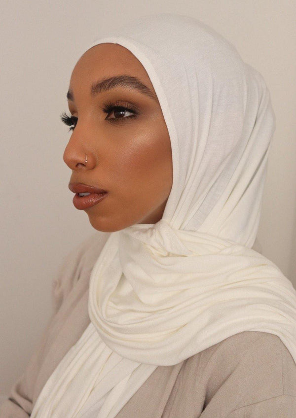eggshell premium jersey hijab