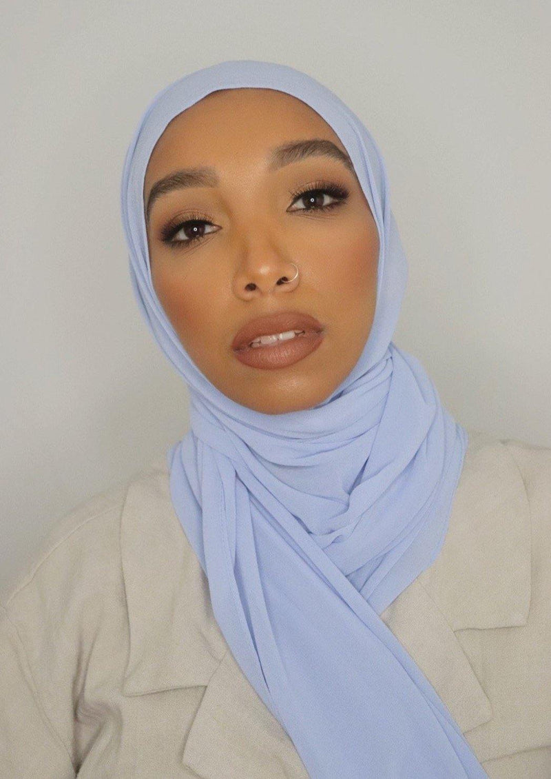 periwinkle everyday luxury chiffon hijab
