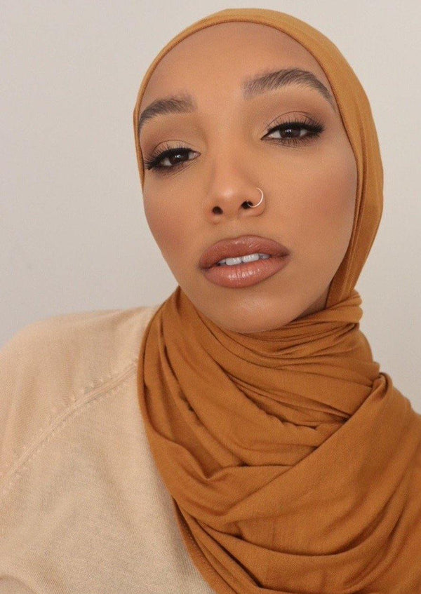 Al MUHAJJABAH Premium Jersey Hijab - Sand
